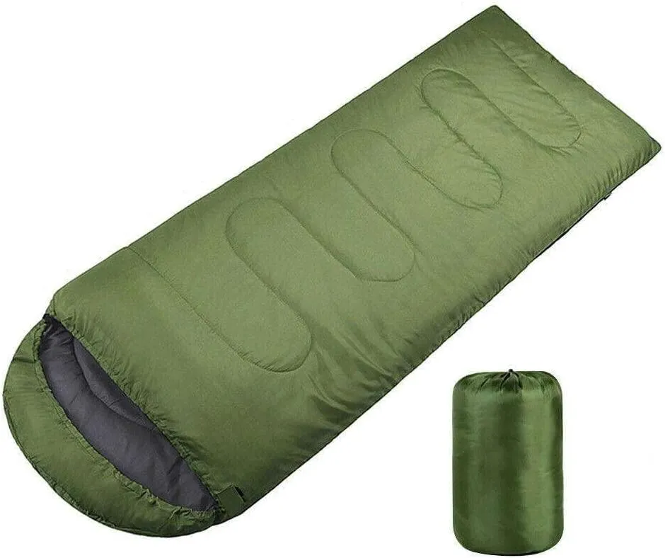 JHUS Ultralight Cotton Camping Sleeping Bag Outdoor Waterproof Hiking Adult Envelope Camping Accessories Camping Gear Sleeping Bag Sleeping Bags Camping Essentials Camping Supplies Hiking Gear