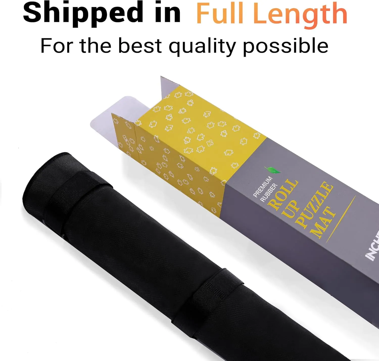 Jigsaw Puzzle Mat Roll Up,No Creases 41" x 24.5" Rubber Saver Pad Up to 1500 Pieces, Black Large Puzzel Matt Rollup with 6 Sorting Trays & 1 Storage Bag. Ideal for Holiday and Birthday