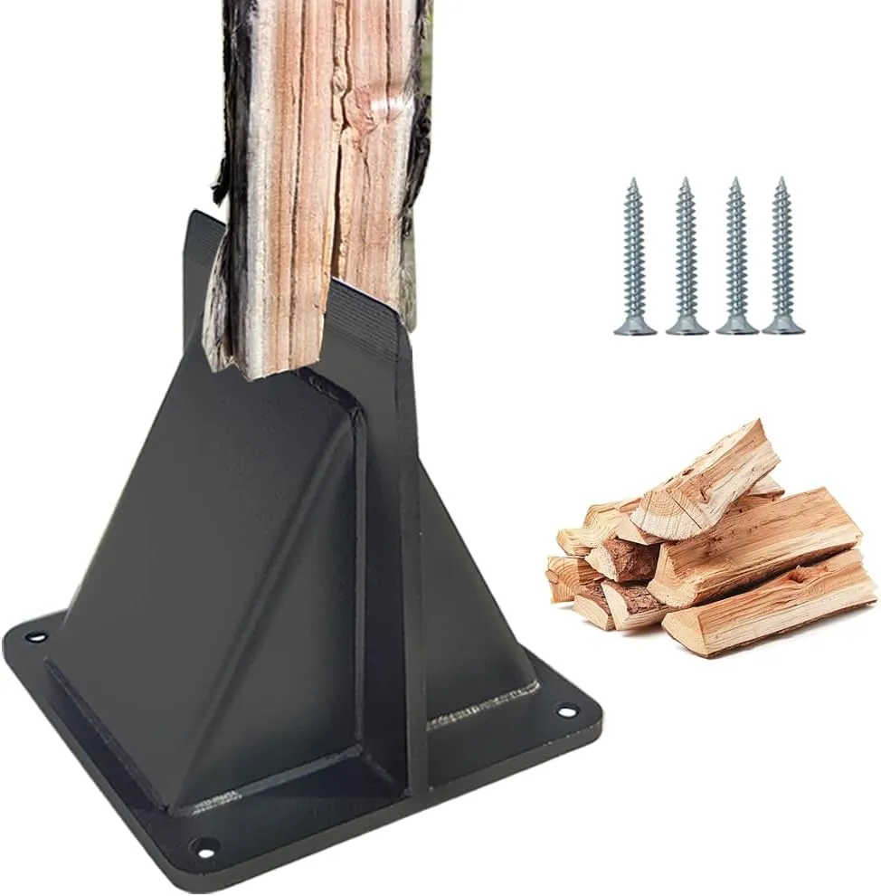 JINHAN Firewood Kindling Splitter – 5.1 Inch Log Splitter for Fireplace, Wood Stove and Fire Pit – Wood Splitter Wedge for Home, Campsite & More