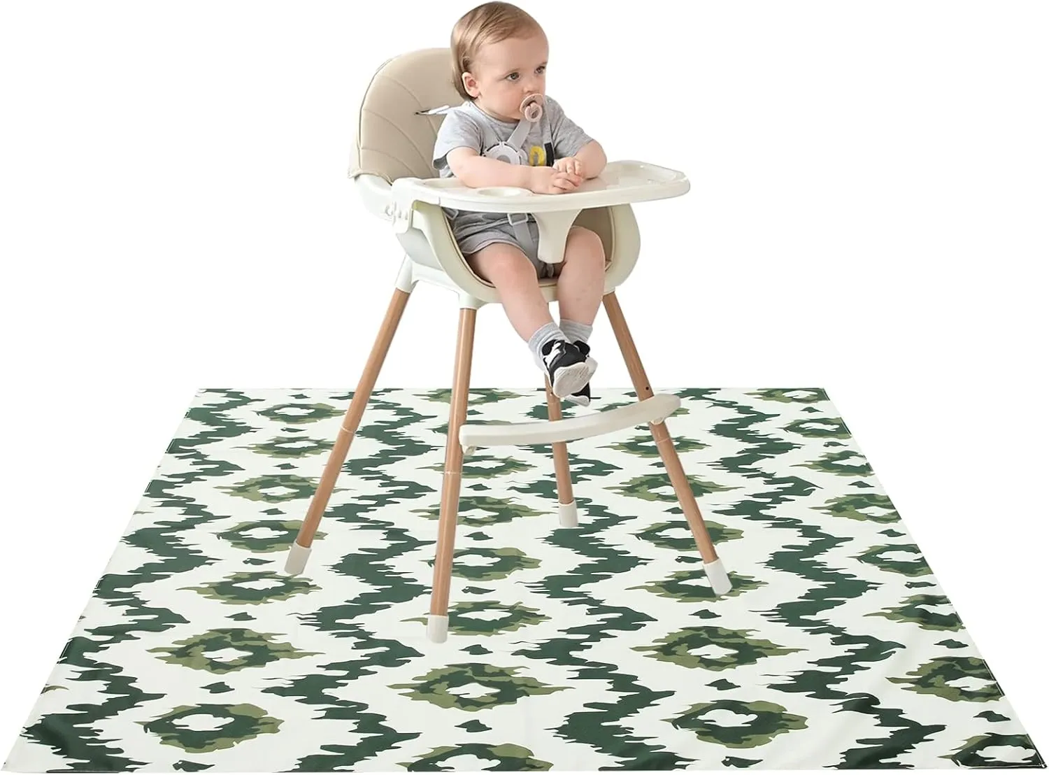 Joyo roy 135x140 cm Baby Floor Mat Splat Mat High Chair Mat Waterproof Mat Play Mat for Toddlers Splat Mat for Under High Chair Kids Placemats for Dining Table High Chair Mat for Floor Mat Under High