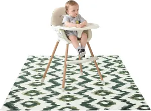 Joyo roy 135x140 cm Baby Floor Mat Splat Mat High Chair Mat Waterproof Mat Play Mat for Toddlers Splat Mat for Under High Chair Kids Placemats for Dining Table High Chair Mat for Floor Mat Under High