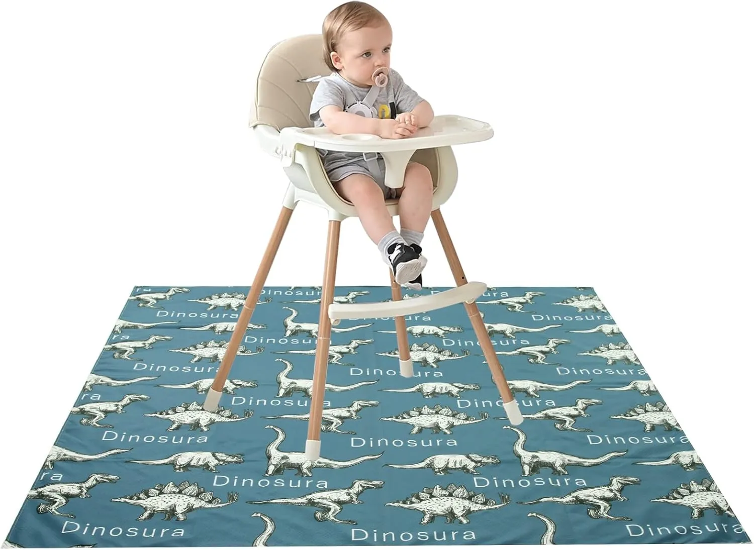 Joyo roy 135x140 cm Floor Mat Splat Mat High Chair Mat Waterproof Mat Play Mat for Toddlers Splat Mat for Under High Chair Kids Placemats for Dining Table High Chair Mat for Floor Mat for Under High