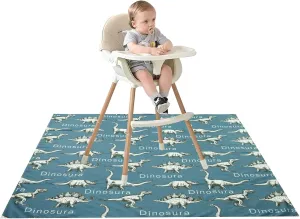 Joyo roy 135x140 cm Floor Mat Splat Mat High Chair Mat Waterproof Mat Play Mat for Toddlers Splat Mat for Under High Chair Kids Placemats for Dining Table High Chair Mat for Floor Mat for Under High