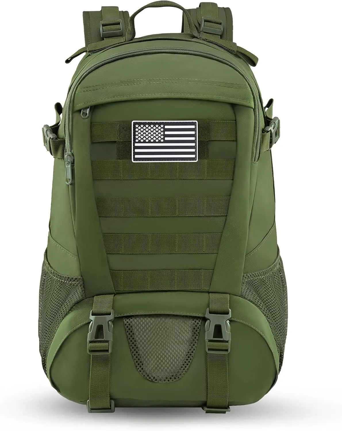 Jueachy Tactical Backpack for Men Hiking Day Pack Molle Military Rucksack Waterproof 30L EDC Bag with USA Flag Patch