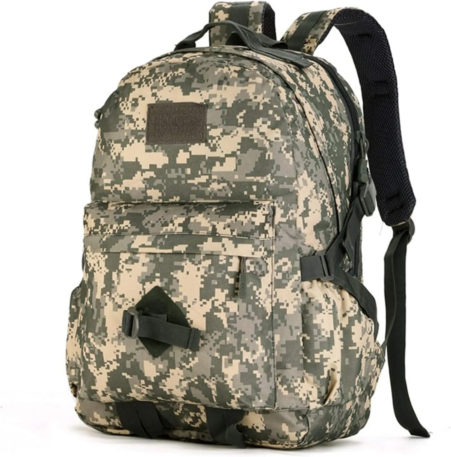 Jungle Leopard 40L Military Rucksack Backpack for Men Hiking Backpack Riding Knapsack Bag Book Student Satchel(S405-40-ACU)