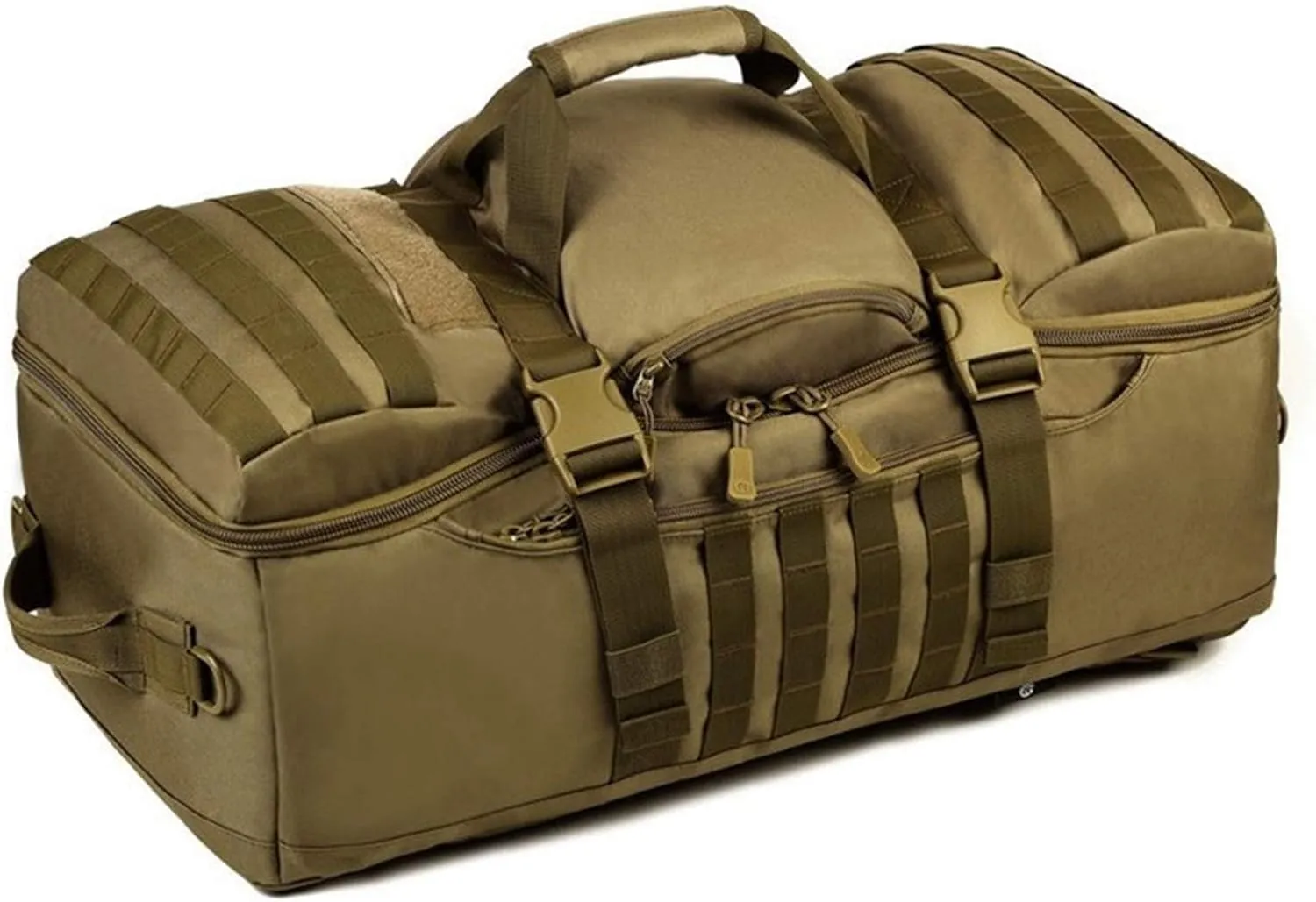 Jungle Leopard 60L Military Tactical Molle Backpack Large Capacity for Men Women Travel Hiking Backpacks Rucksack(S433-60-BK)