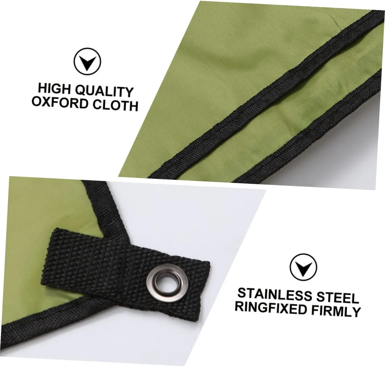 KESYOO 1pc Outdoor Camping Beach Mat Waterproof Ground Mat Weatherproof Sand Tent for Camping Picnic Mats Camping Mats for Outside Thick Blankets Breathable Portable Pad Large Green Cloth