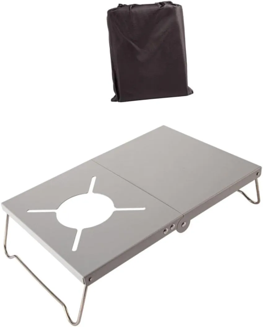 KESYOO 1set Camping Table Lightweight Outdoor Grill Stand Portable Multi-Purpose Design for Easy Setup for Picnics Camping BBQ and Travel Silver