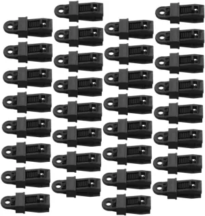 KESYOO 50pcs Heavy Duty Tarp Clips for Outdoor Camping Windproof Tent Clamps with Lock Grip Canopy Fasteners Awning Tent Fixers Hiking Accessories