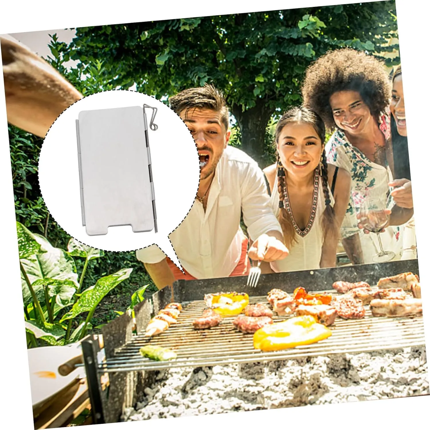 KESYOO Windshield Stove Windscreen Windscreens Cooking Shade Portable Foldable Camping Supplies Folding