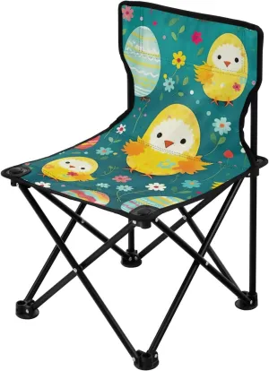 Kigai Folding Camping Chair Heavy Duty Chair Ultralight Compact Portable Beach Chair for Outdoor Camp, Hiking, Travel, Beach, Sporting Event and Picnic, Easter Egg