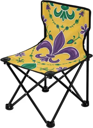 Kigai Folding Camping Chair Heavy Duty Chair Ultralight Compact Portable Beach Chair for Outdoor Camp, Hiking, Travel, Beach, Sporting Event and Picnic, Mardi Gras