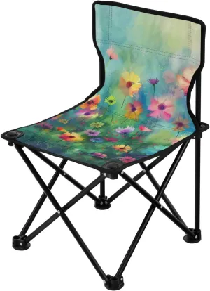 Kigai Folding Camping Chair Heavy Duty Chair Ultralight Compact Portable Beach Chair for Outdoor Camp, Hiking, Travel, Beach, Sporting Event and Picnic, Oil Flower