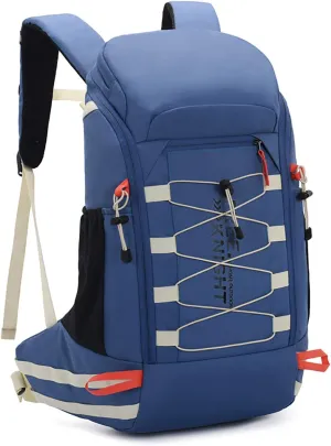 King'sGuard 40L Hiking Backpack with Rain Cover Travel Backpack for Men Women Lightweight Waterproof Outdoor Climbing Camping Daypack (Blue)
