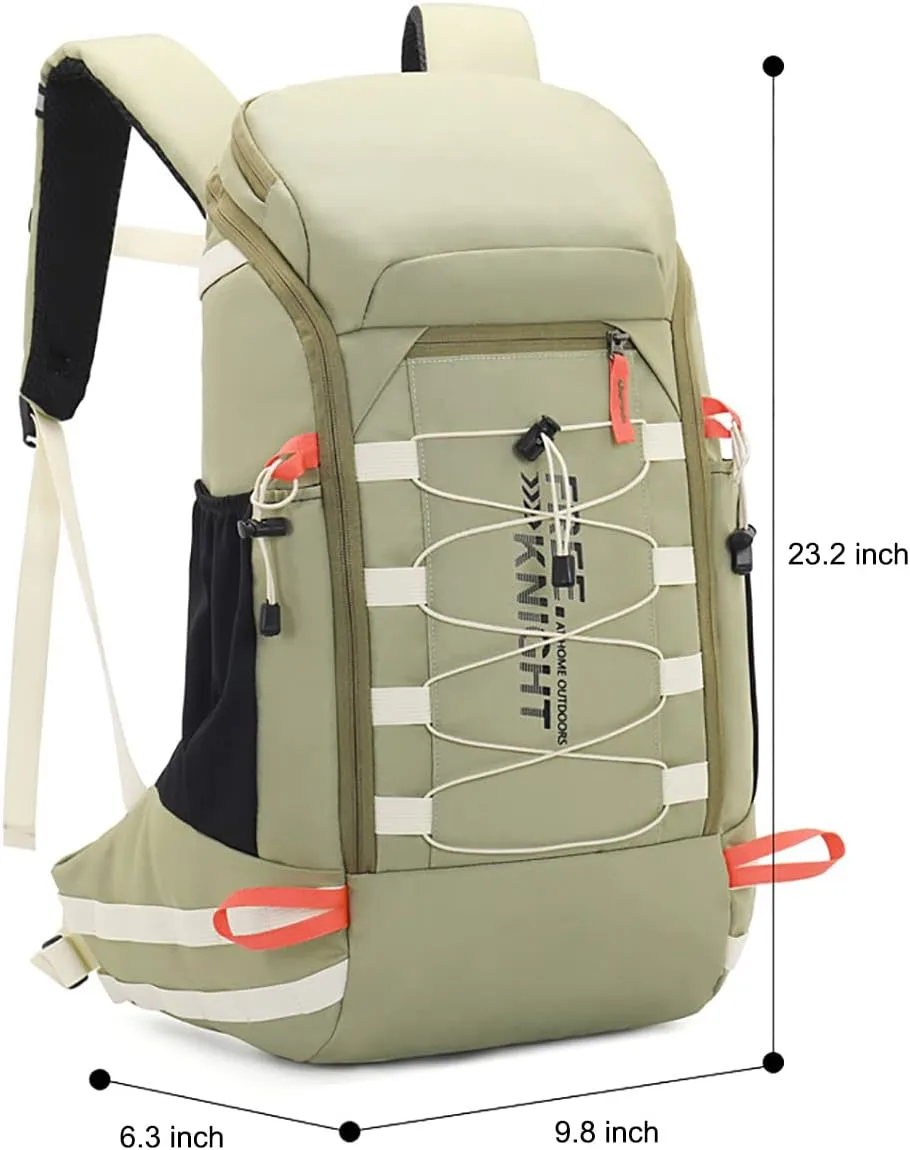 King'sGuard 40L Hiking Backpack with Rain Cover Travel Backpack for Men Women Lightweight Waterproof Outdoor Climbing Camping Daypack (Blue)