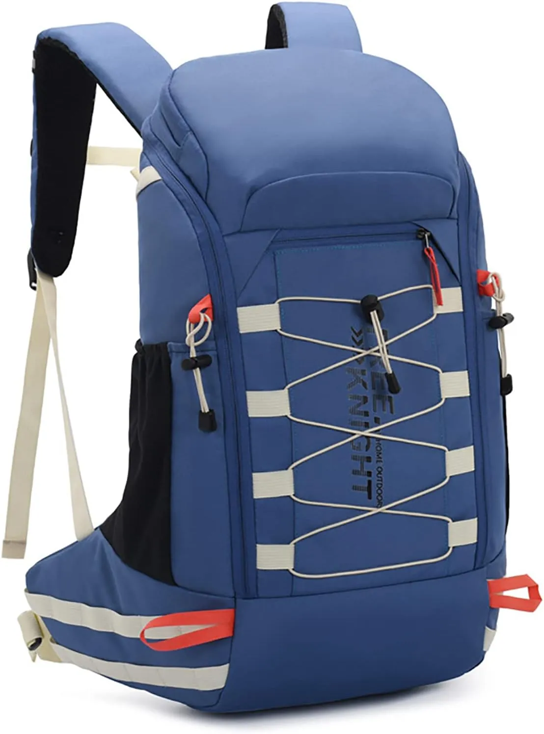 King'sGuard 40L Hiking Backpack with Rain Cover Travel Backpack for Men Women Lightweight Waterproof Outdoor Climbing Camping Daypack (Blue)