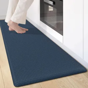 Kitchen Mats for Floor Cushioned Anti Fatigue, Runner Rug Waterproof, Memory Foam Padded for Standing, 17x59, Blue