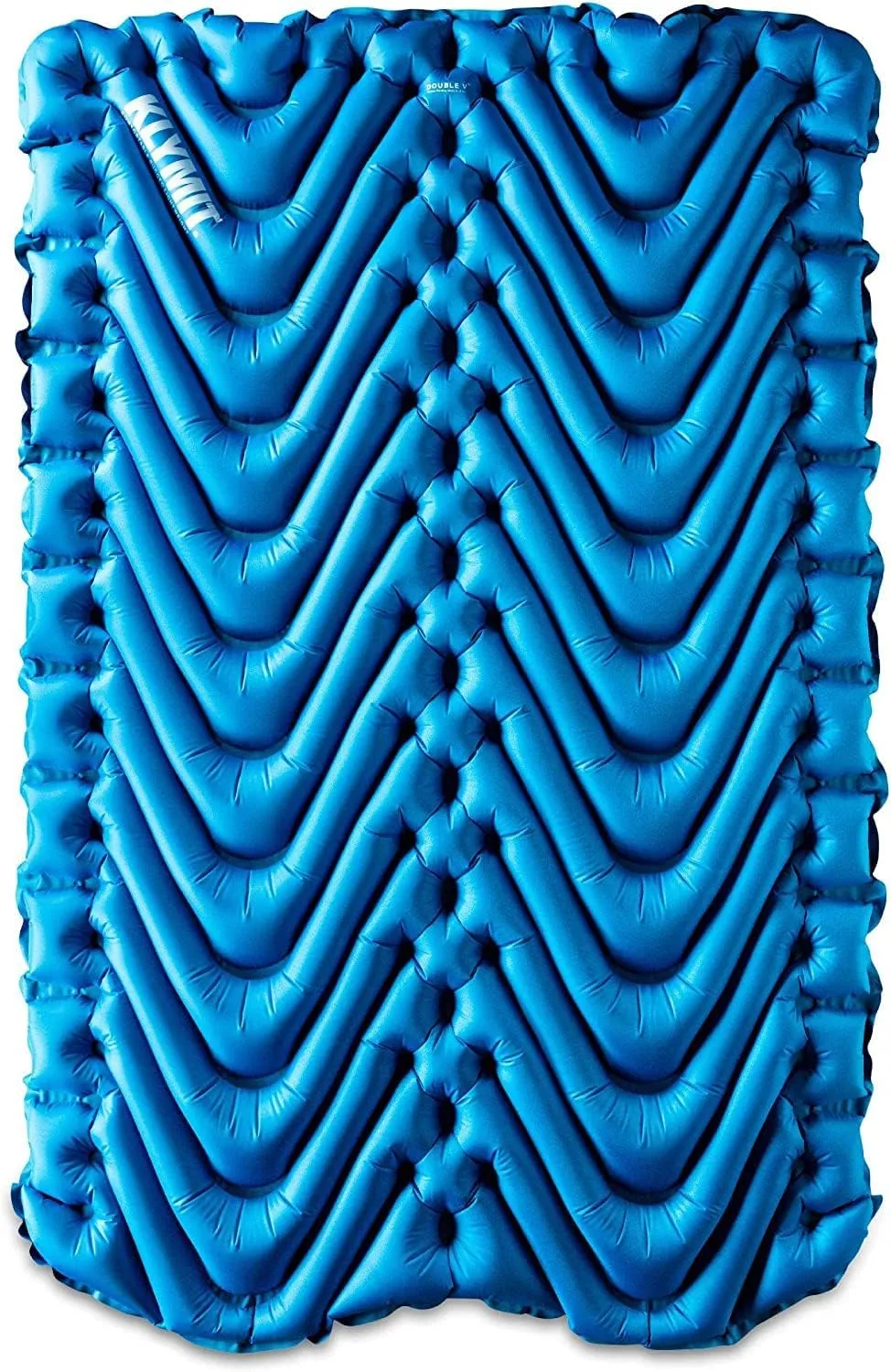 Klymit Insulated Double V Sleeping Pad and Luxe Travel Pillow Bundle