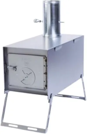 Kni-Co Trekker Portable Wood Burning Camp Stoves | Lightweight Wall Tent Camping Stove | Cook Top Wood Stove