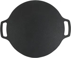 Korean Grill Pan,Round Premium BBQ Grill Pan,Non-stick Griddle Plate for Gas Stove Indoor Outdoor Camping Party(33cm)