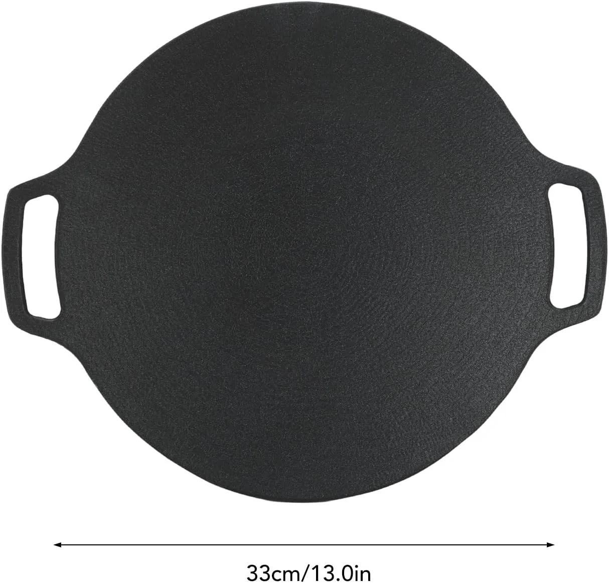 Korean Grill Pan,Round Premium BBQ Grill Pan,Non-stick Griddle Plate for Gas Stove Indoor Outdoor Camping Party(33cm)