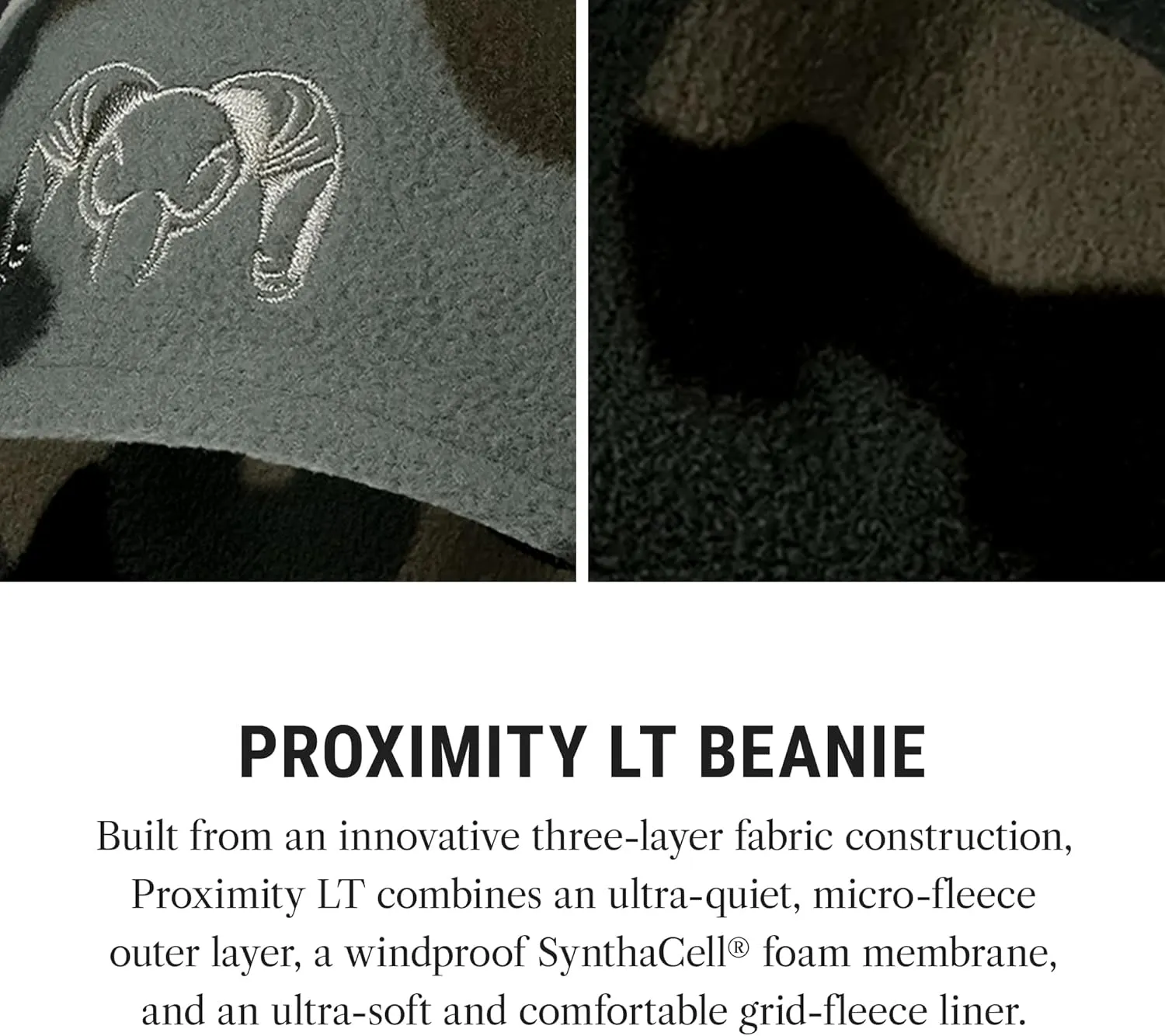 KUIU Proximity LT Beanie - Windproof, Ultra-Quiet, Lightweight Micro-Fleece, 4-Way Stretch, Odor-Resistant Hunting Hat