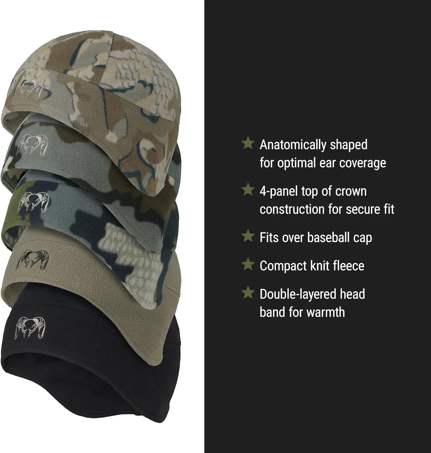 KUIU Proximity LT Beanie - Windproof, Ultra-Quiet, Lightweight Micro-Fleece, 4-Way Stretch, Odor-Resistant Hunting Hat