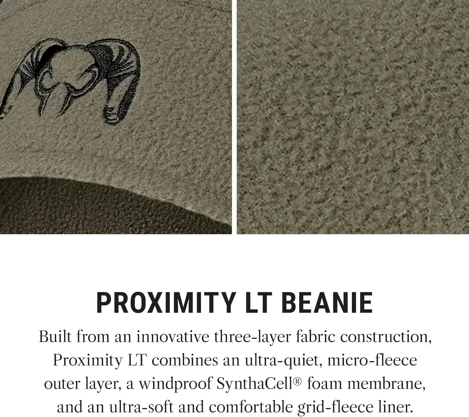 KUIU Proximity LT Beanie - Windproof, Ultra-Quiet, Lightweight Micro-Fleece, 4-Way Stretch, Odor-Resistant Hunting Hat