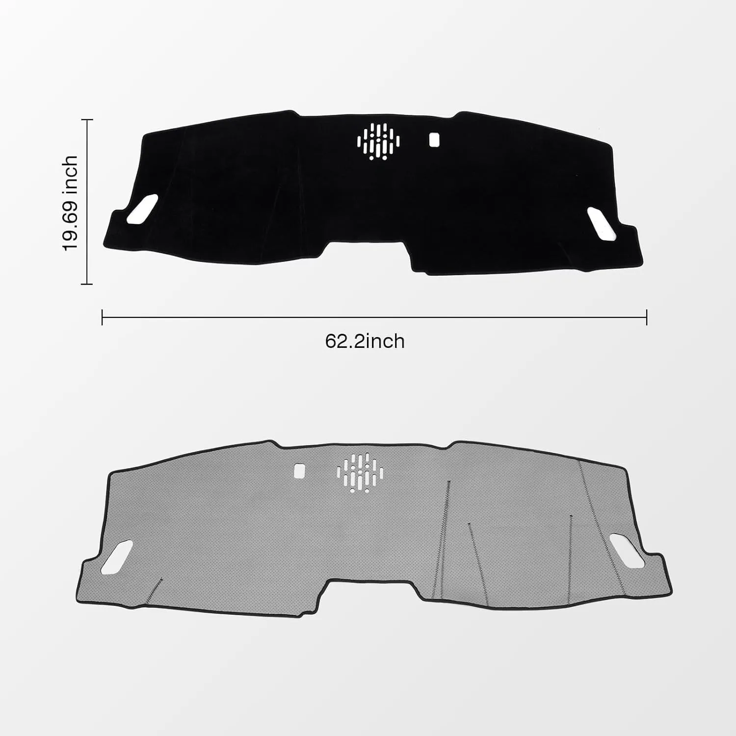KUST Car Dash Cover for 2023 2024 2025 Honda Pilot (Without HUD) Polyester Non-Slip Center Console Dash Cover Interior Accessories for Pilot Custom Fit Dash Mat Sunshade Windshield Glare Black