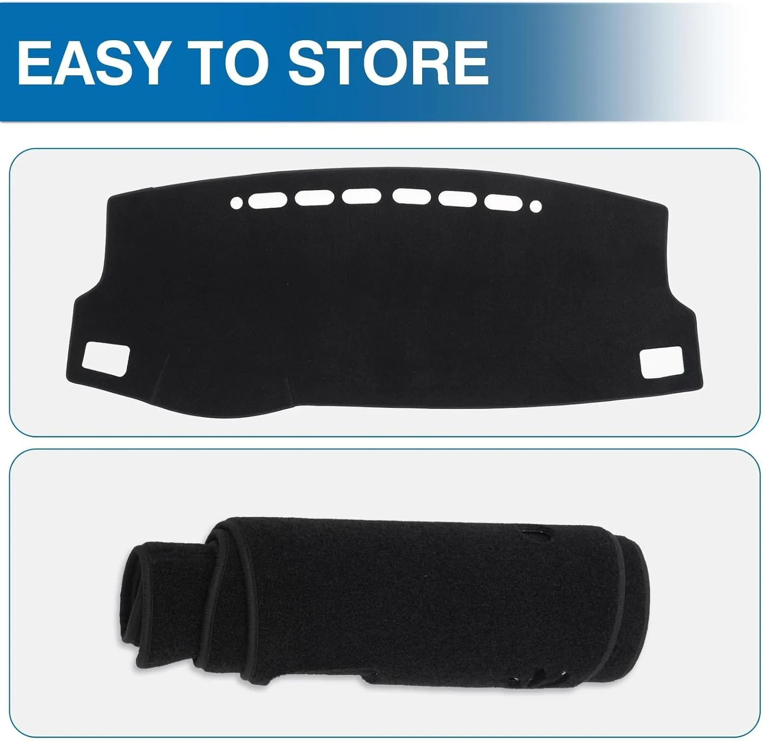 KUST Car Dash Cover for Toyota Corolla 2014 2015 2016 2017 2018 Left Hand Driving Non-Slip Center Console Dash Cover Interior Accessories for Corolla Custom Fit Dash Mat No Glare Black