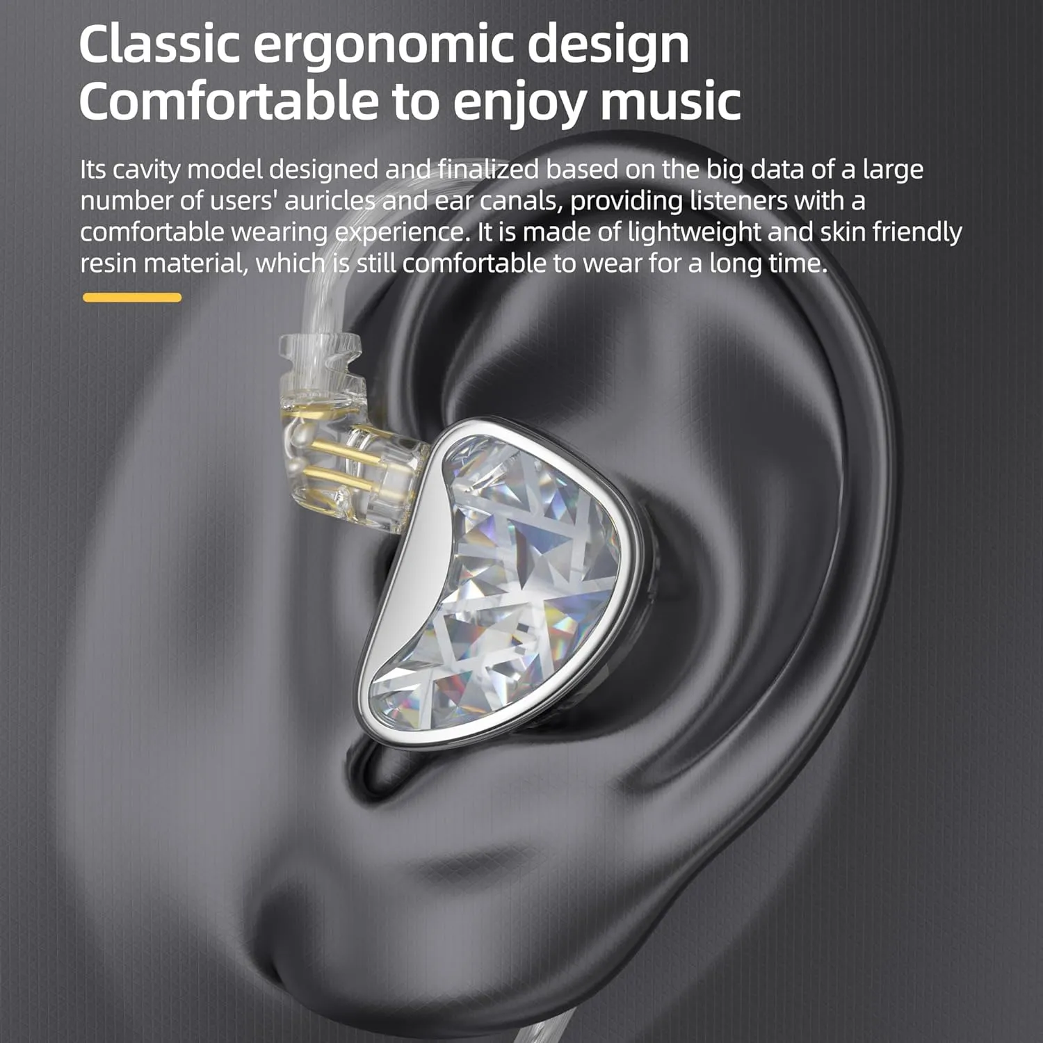 KZ AS24 in-Ear Monitors HiFi Earphone Wired,12BA Hybrid Drivers Tunable IEM Headphones Ergonomic Design Memory Foam with Removable Cable for Audiophile Musician (Black, Tuning Version No Mic)