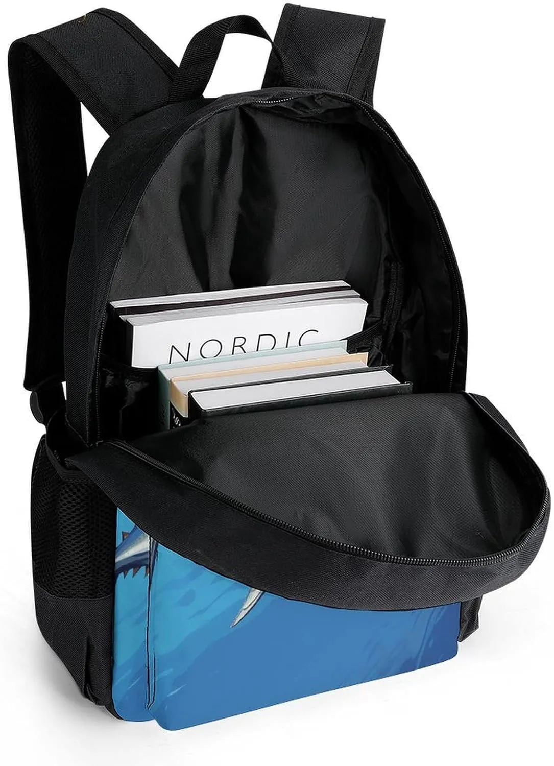 Laptop Backpack for Men Women Lightweight Backpack Colorful Tuna Daypack Rucksack with Compartment Laptop Bag