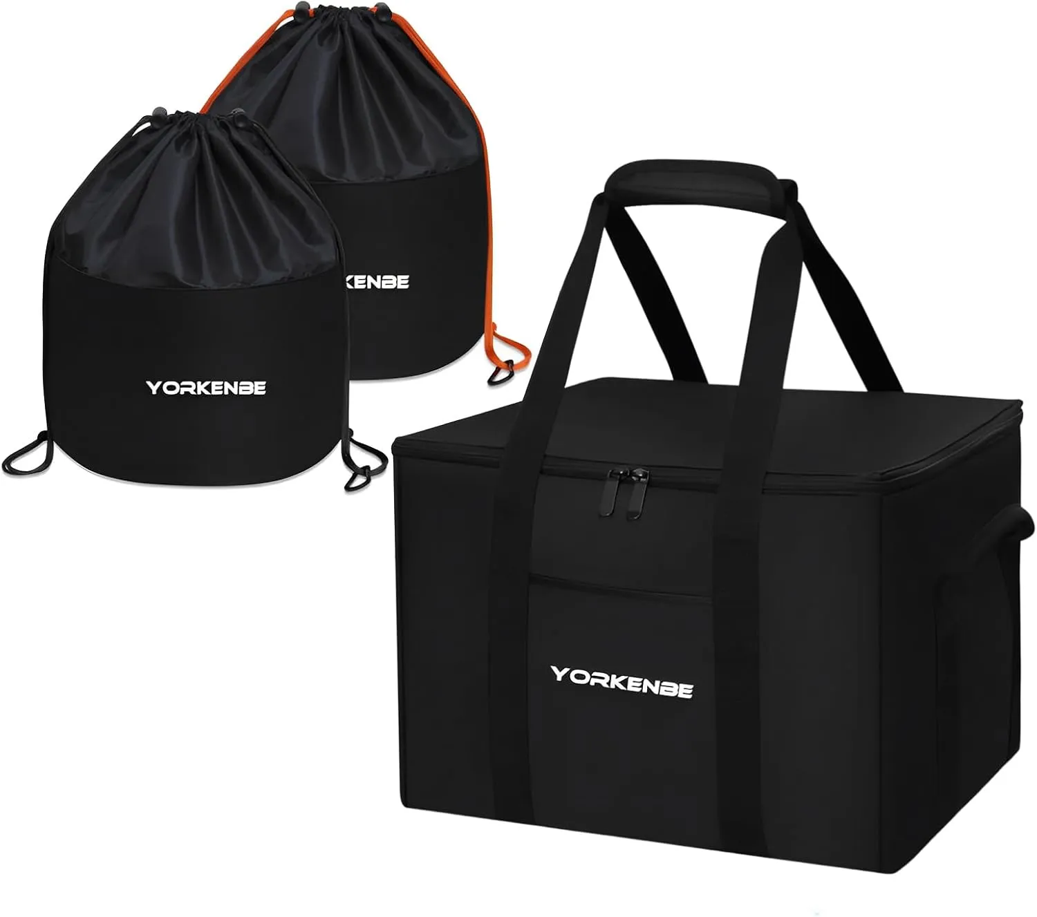 Large Capacity Camping Organizer & Camping Cookware Bag, with Sturdy Structure & Drawstring, Heavy Duty Water Resistant Cookware Organizer for BBQ Outdoor Cooking Essentials