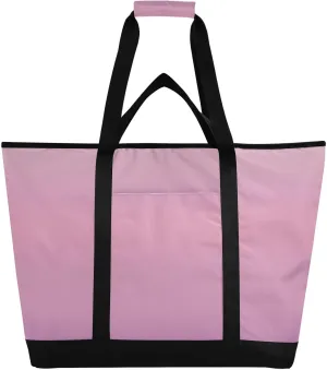 Large Capacity Insulated Cooler Bag for Hot/Cold Food Foldable Reusable Cooler Bags with Handles for Beach Travel Picnics Gradients