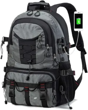 Large Capacity Multi Compartment Waterproof Travel Bag with Hiking Backpack