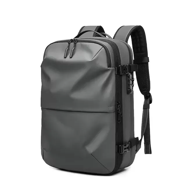 Large Capacity Travel Backpack with Vacuum Compression - 17-Inch Laptop, Business, School, and Hiking Backpack