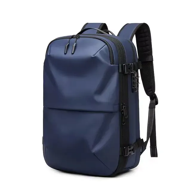Large Capacity Travel Backpack with Vacuum Compression - 17-Inch Laptop, Business, School, and Hiking Backpack
