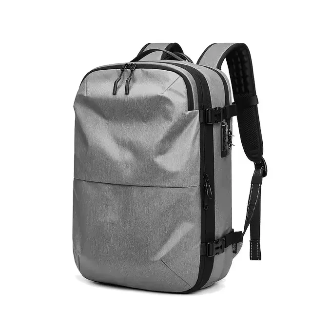 Large Capacity Travel Backpack with Vacuum Compression - 17-Inch Laptop, Business, School, and Hiking Backpack