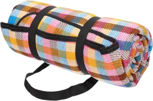 Large Picnic Mat Extra Thick Outdoor Camping Blanket Beach Picnic Pad for Family Gatherings and Outdoor Activities Durable Fibers