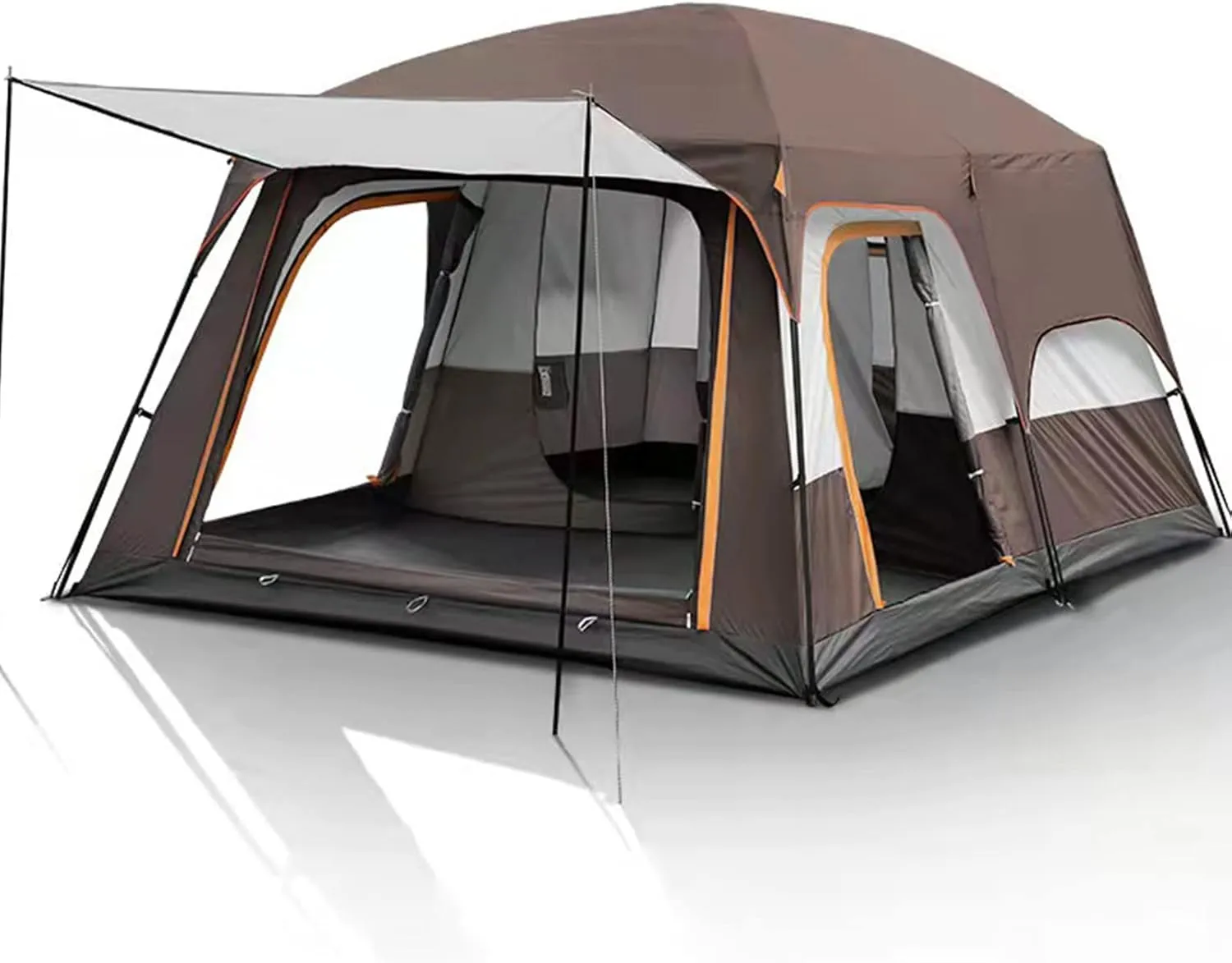 Large Two-Room Family Tent - Waterproof Tent - Camping Tent,with Aluminum Poles, Easy Set-Up for Outdoor, Hiking, Glamping Lightweight Camping Tent