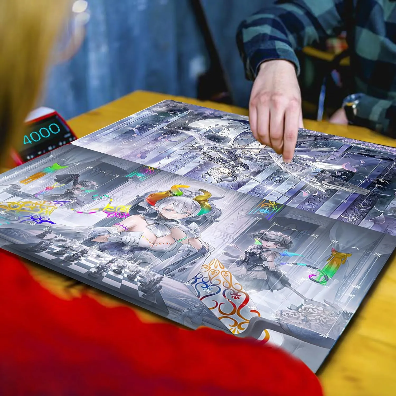 Laser Bronzing Flash ygo playmat Labrynth Mat Gaming Competition Pad Mat Card Binder Deck 23.6x13.7in