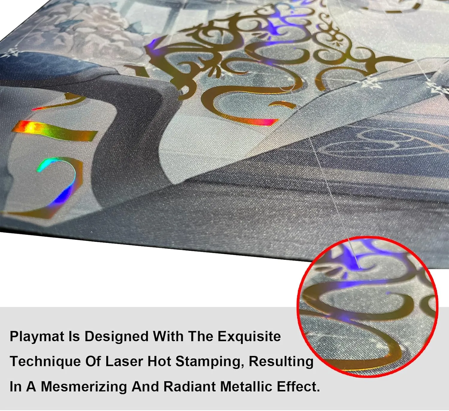 Laser Bronzing Flash ygo playmat Labrynth Mat Gaming Competition Pad Mat Card Binder Deck 23.6x13.7in