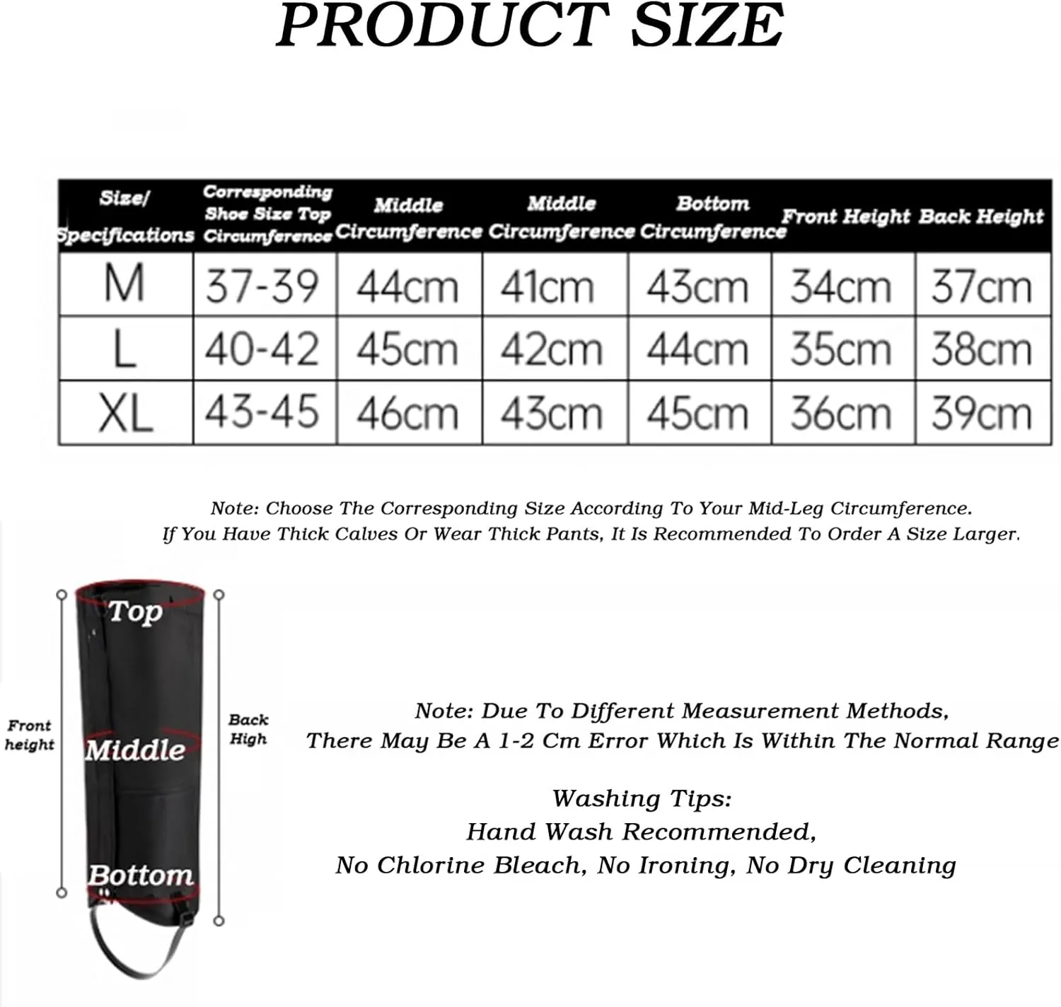 Leg Gaiters,Outdoor Waterproof Hiking Gaiters,Snake Bite Protection Guards with Adjustable Size,for Walking Climbing Hiking Backpacking