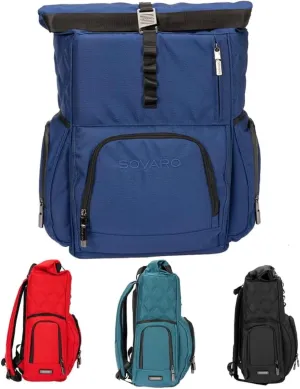 Lennox Backpack Cooler, 28 Can Beach Cooler Backpack with 3,350D Nylon Lining, Backpack Coolers Insulated Leak Proof by Sovaro