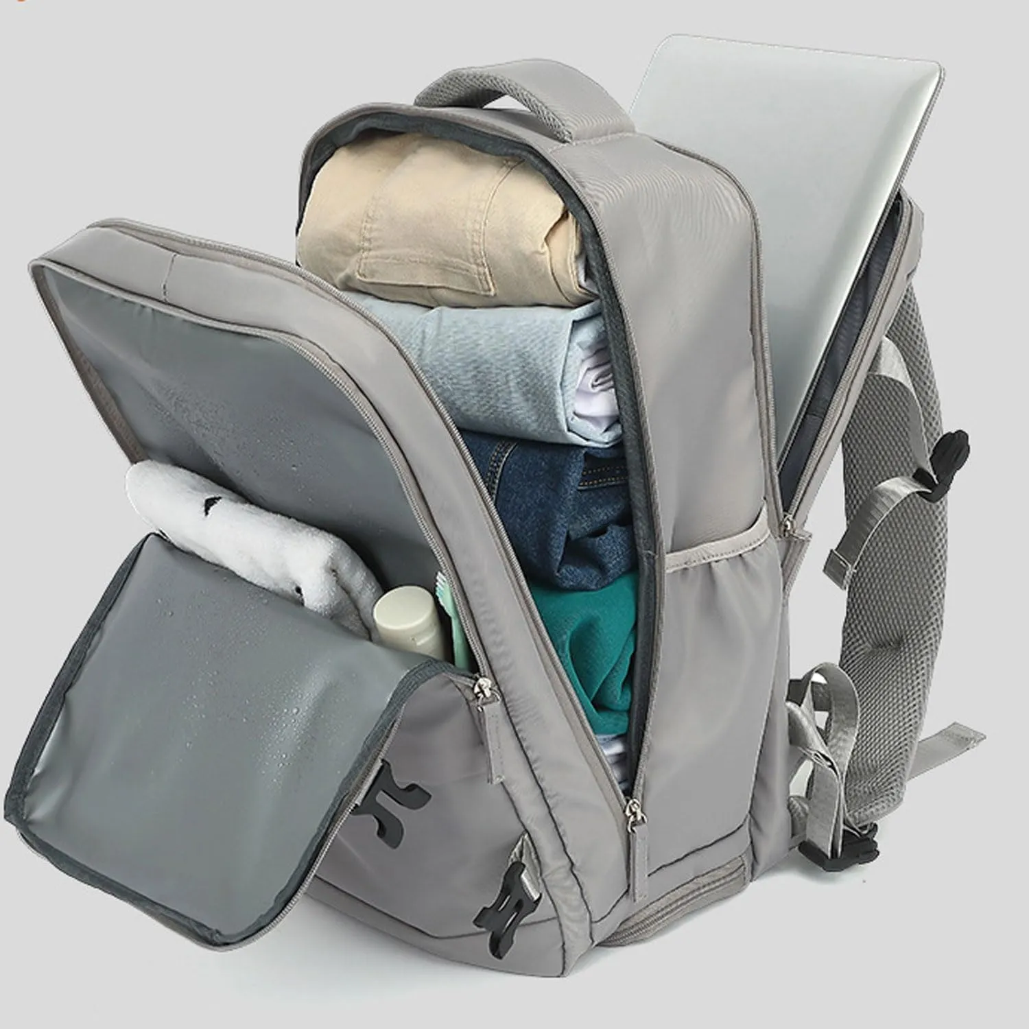 Levettevac Backpack, Large Capacity Bag, Backpack for Adults, Independent Compartment (Black)