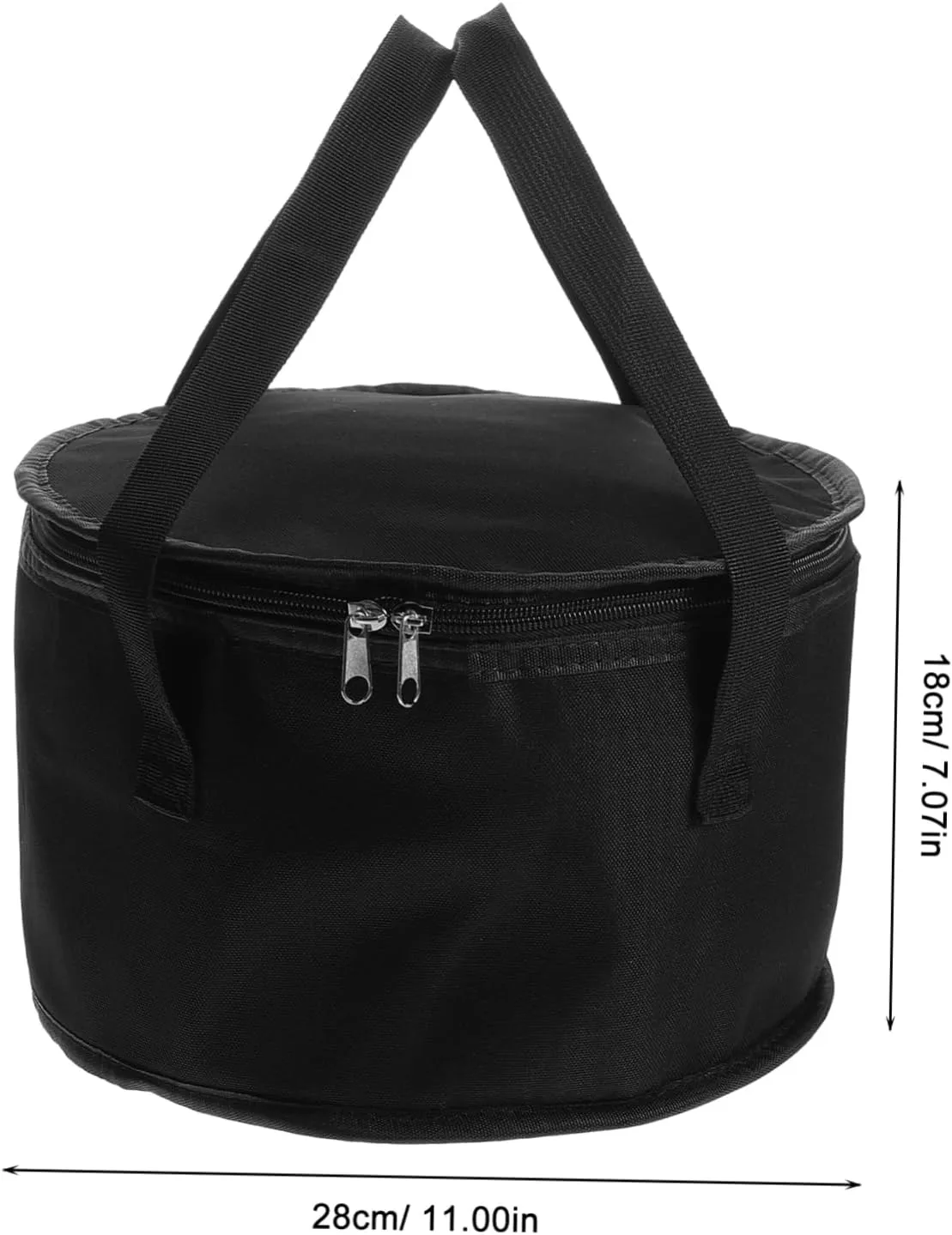LIFKOME Insulated Reusable Grocery Bag Round Cooler Bag for Food Storage Thermal Carrier Leak-proof Closure Portable