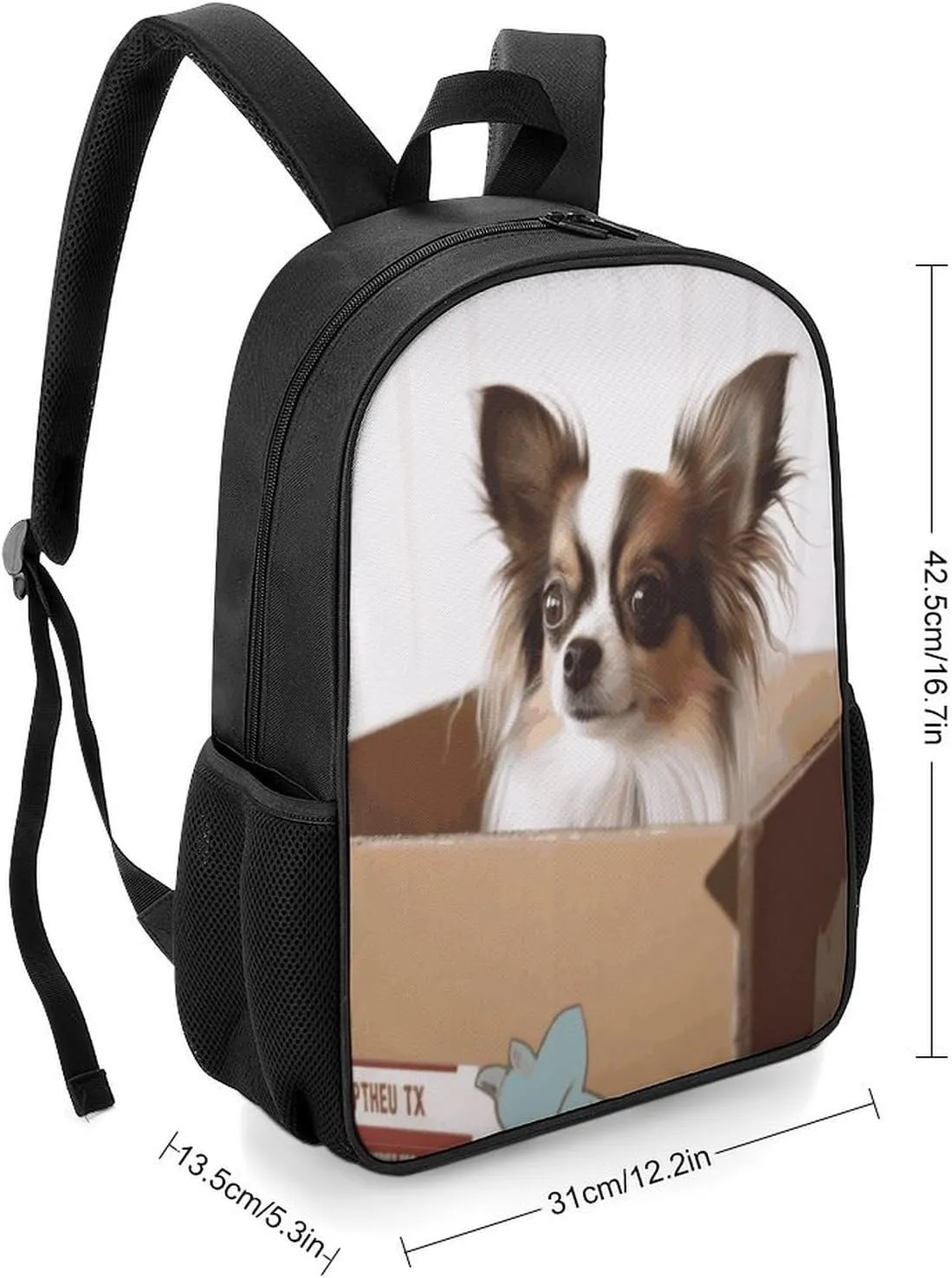 Lightweight Backpacks Cute Travel Bag Durable Cardboard Packaging Dogs Printing Small Travel Backpack For Women & Men