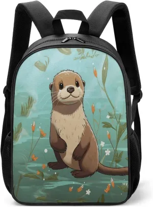 Lightweight Backpacks Cute Travel Bag Durable Cartoon Cute Beaver Printing Small Travel Backpack For Women & Men