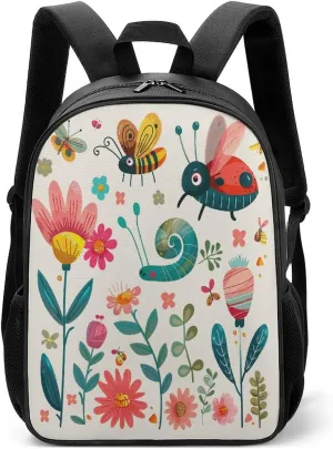 Lightweight Backpacks Cute Travel Bag Durable Cartoon Small Flower Printing Small Travel Backpack For Women & Men