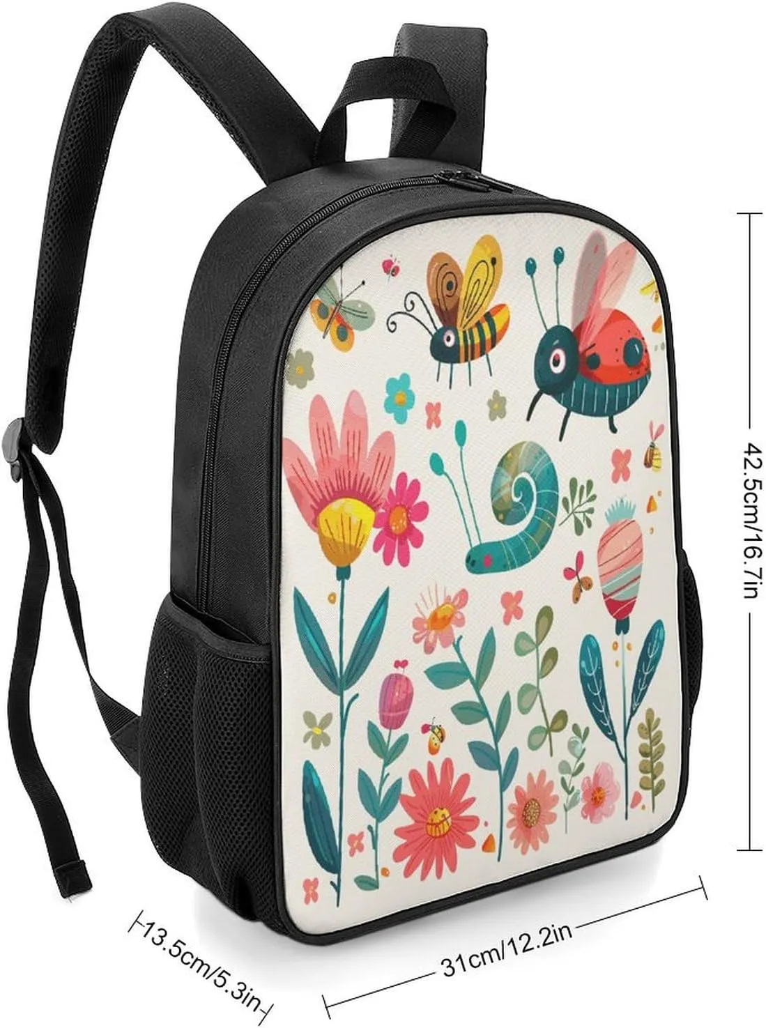Lightweight Backpacks Cute Travel Bag Durable Cartoon Small Flower Printing Small Travel Backpack For Women & Men